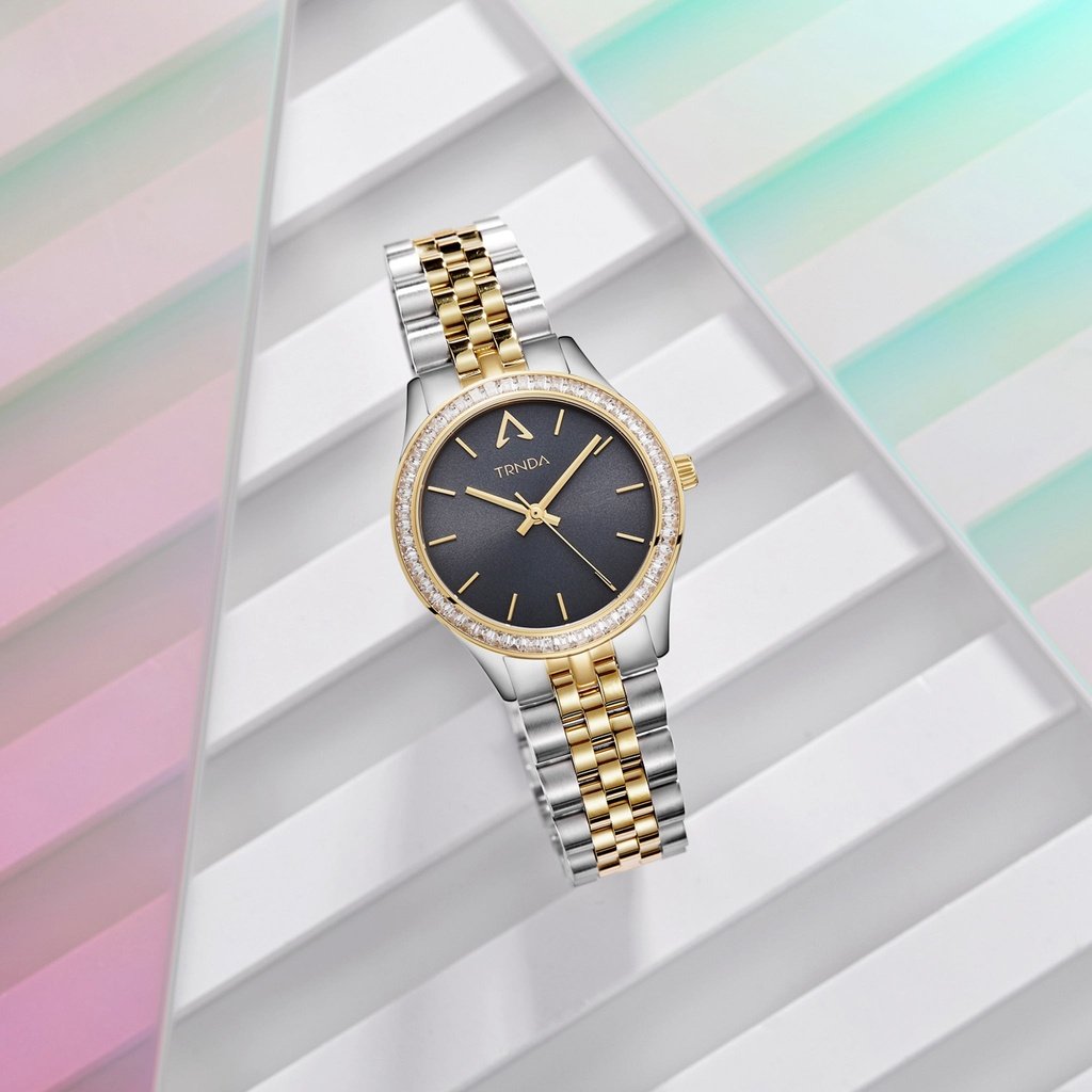 Trnda Women's Stainless Steel Watch, Gray Dial | Trn-W32sgbg