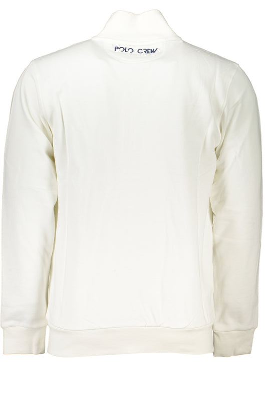 LA MARTINA MEN'S WHITE ZIP SWEATSHIRT