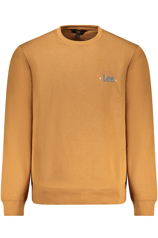 LEE MEN'S BROWN ZIP-UP SWEATSHIRT