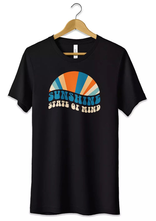 T-Shirt Maglietta Sunshine State of Mind Retro Vintage Style
